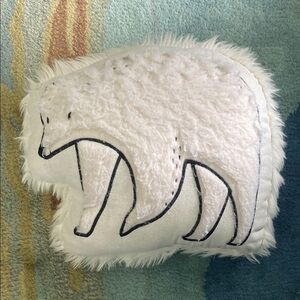White Polar Bear Accent Pillow